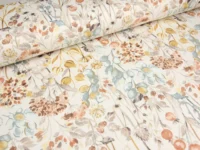Ткань скатертная с тефлоновой пропиткой Сухоцветы Коричневый V20
