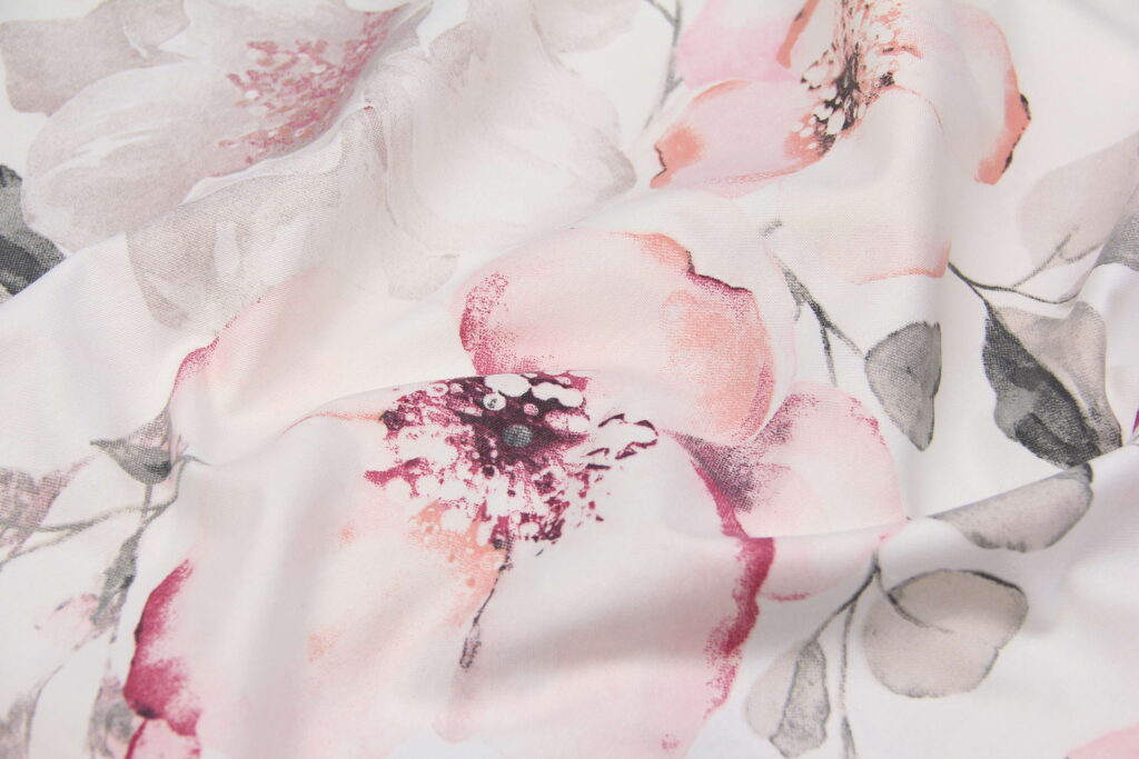 Ткань скатертная с тефлоновой пропиткой Сакура Розовый