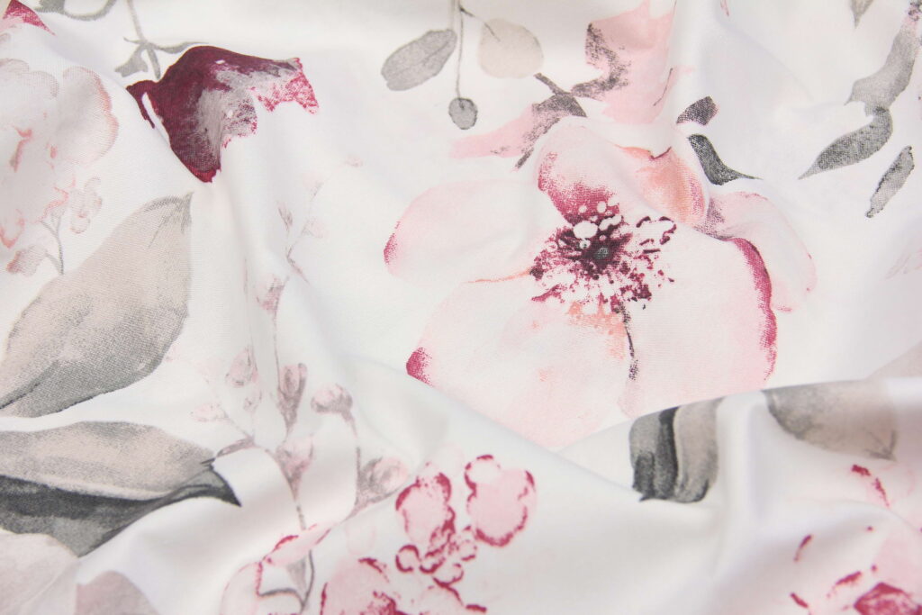 Ткань скатертная с тефлоновой пропиткой Сакура Розовый