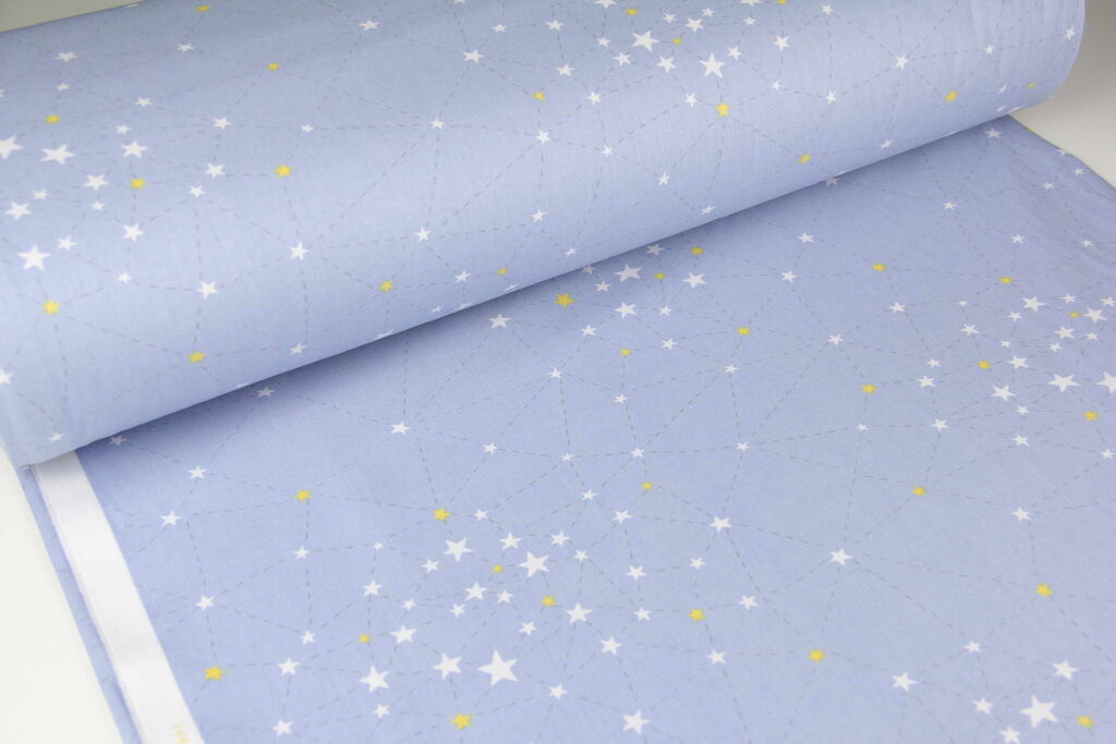 Ткань Ранфорс Созвездие на синем, Турция, ширина 240 см, плотность 135 г/м2