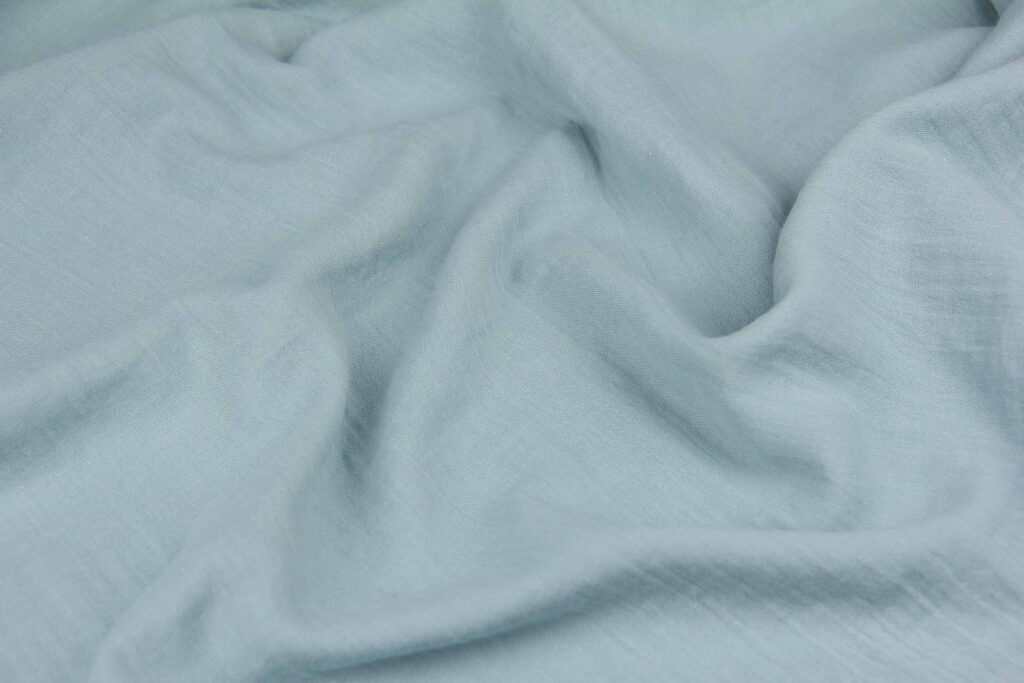 Ткань Муслин жатый двухслойный Ментоловый, Турция, плотность 160 г/м2
