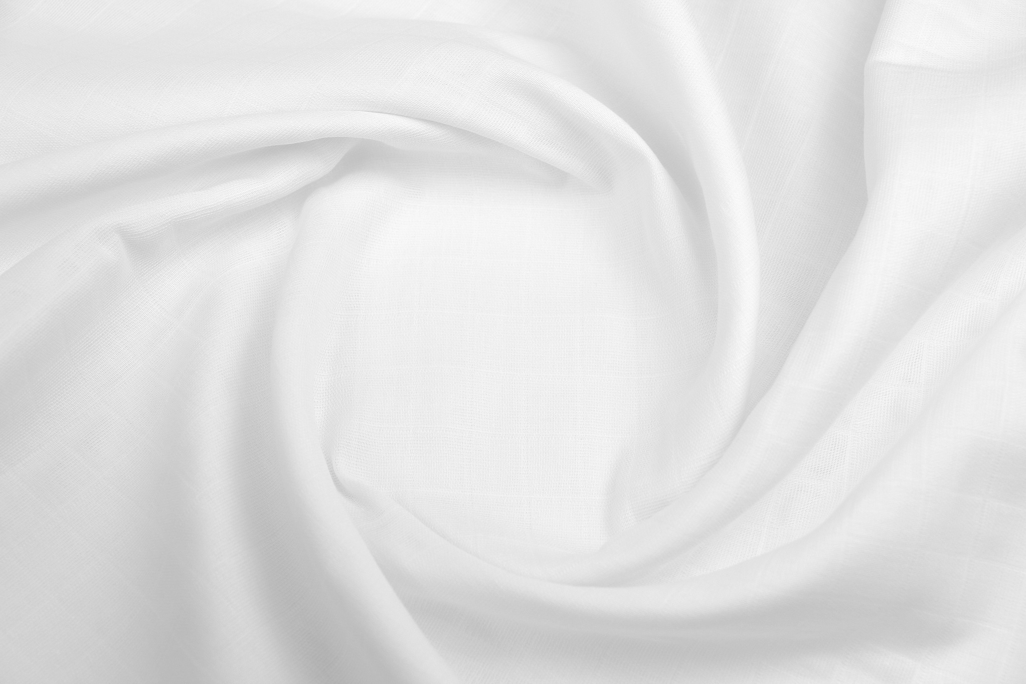 Ткань Муслин клеточка Белый, Турция, плотность 120 г/м2, ширина 160 см