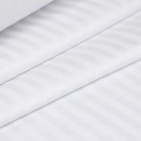 Ткань Страйп-сатин LUX SSF1 Белый, Турция, ширина 240 см, плотность 175 г/м2
