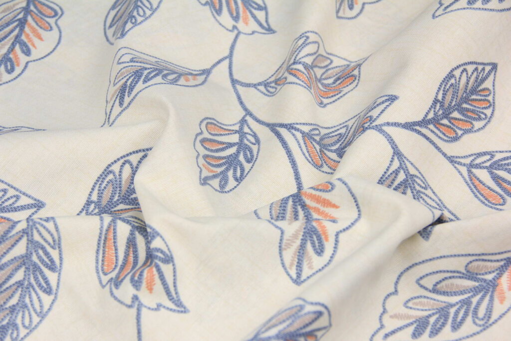 Ткань скатертная с тефлоновой пропиткой Ажурный лист