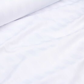 Ткань Страйп-сатин SSN001 Белый полоска 2 см, Турция, ширина 240см, плотность 130 г/м2
