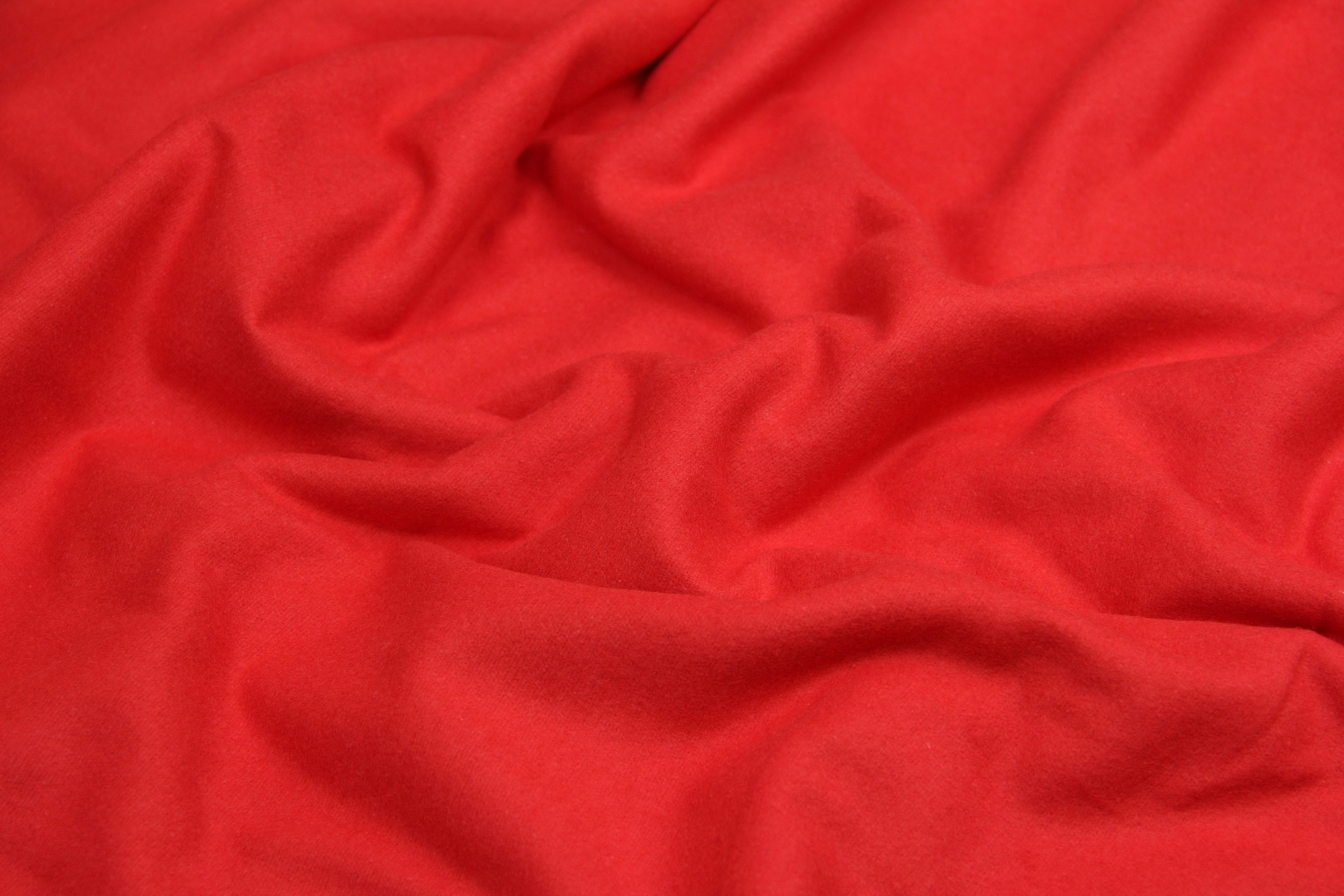 Ткань Фланель Красный, Турция, ширина 240 см, плотность 160 г/м2