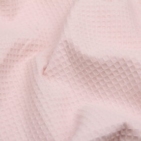 Ткань Вафельное полотно Светло-розовый, Турция, ширина 235 см, плотность 217 г/м2