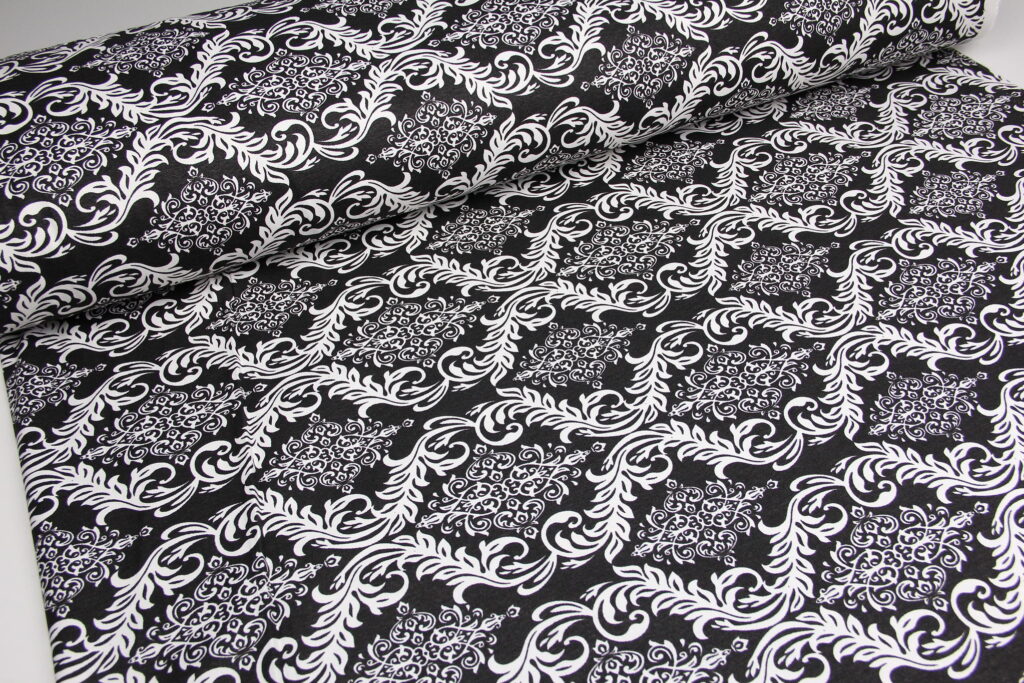 Ткань скатертная с тефлоновой пропиткой Ажур Черный