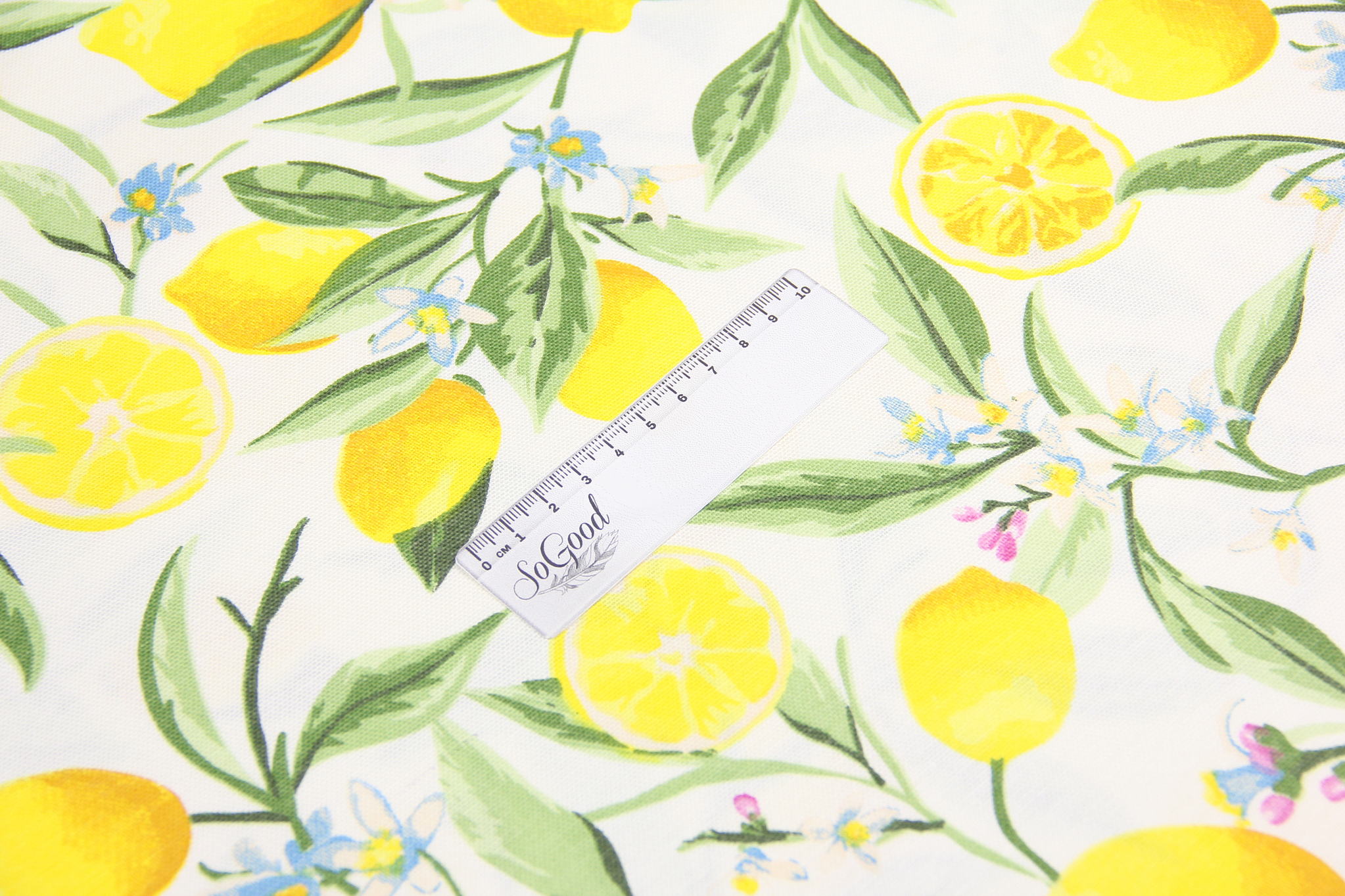 Ткань скатертная с тефлоновой пропиткой Лимонный сад