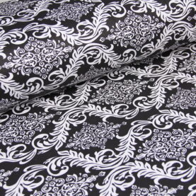 Ткань Ранфорс Ажур Черный, Турция, ширина 240 см, 100% хлопок