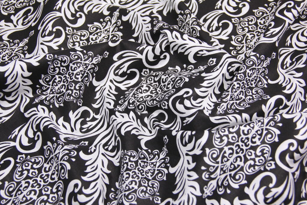 Ткань Ранфорс Ажур Черный, Турция, ширина 240 см, 100% хлопок
