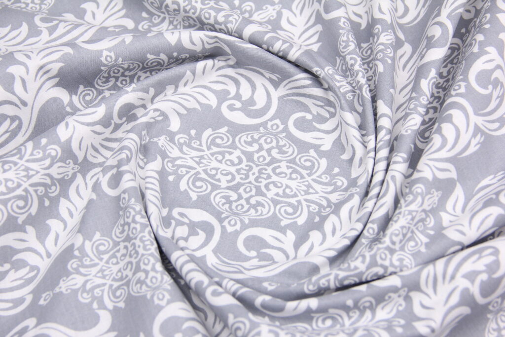 Ткань Ранфорс Ажур Серый, Турция, ширина 240 см, 100% хлопок