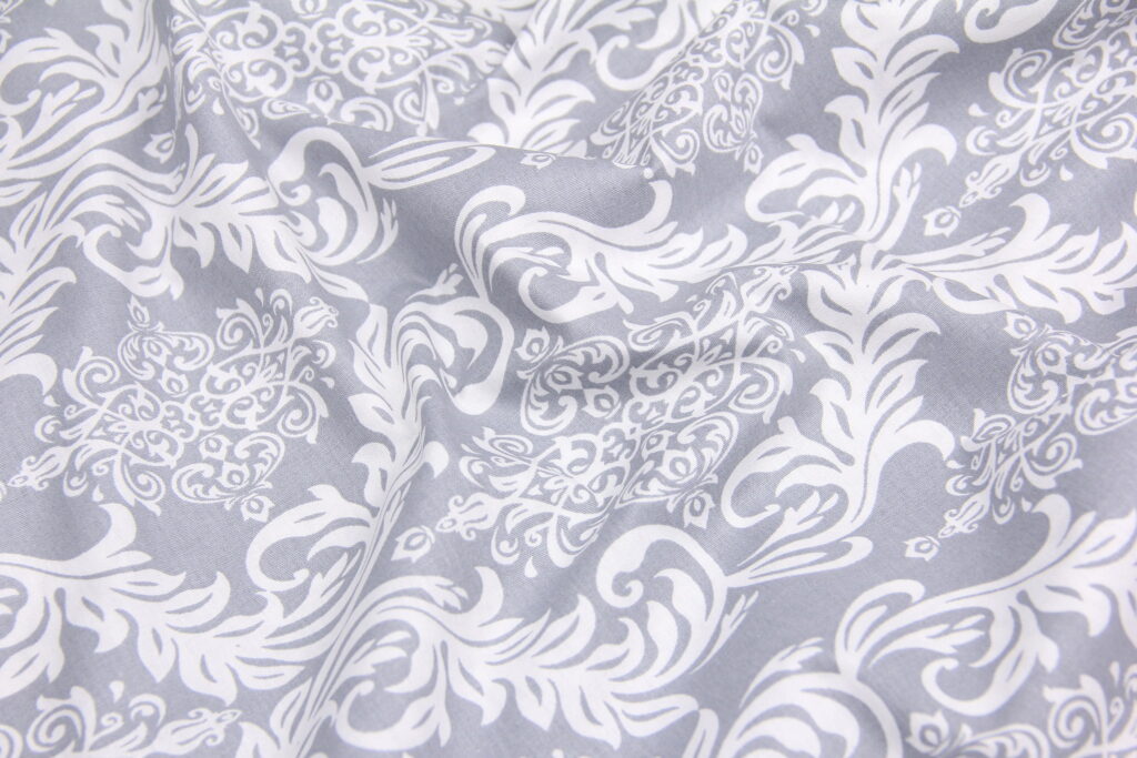 Ткань Ранфорс Ажур Серый, Турция, ширина 240 см, 100% хлопок