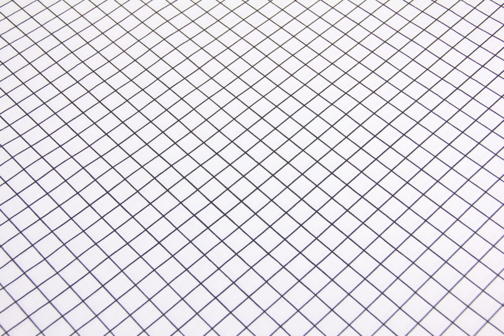 Ткань Ранфорс Клеточка 1,5х1,5 Белый и черный, Турция, ширина 240 см, 100% хлопок