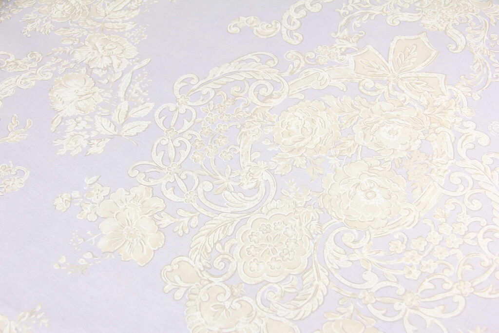 Ткань Ранфорс Красивый узор Сирень, Турция, ширина 240 см, плотность 135 г/м2