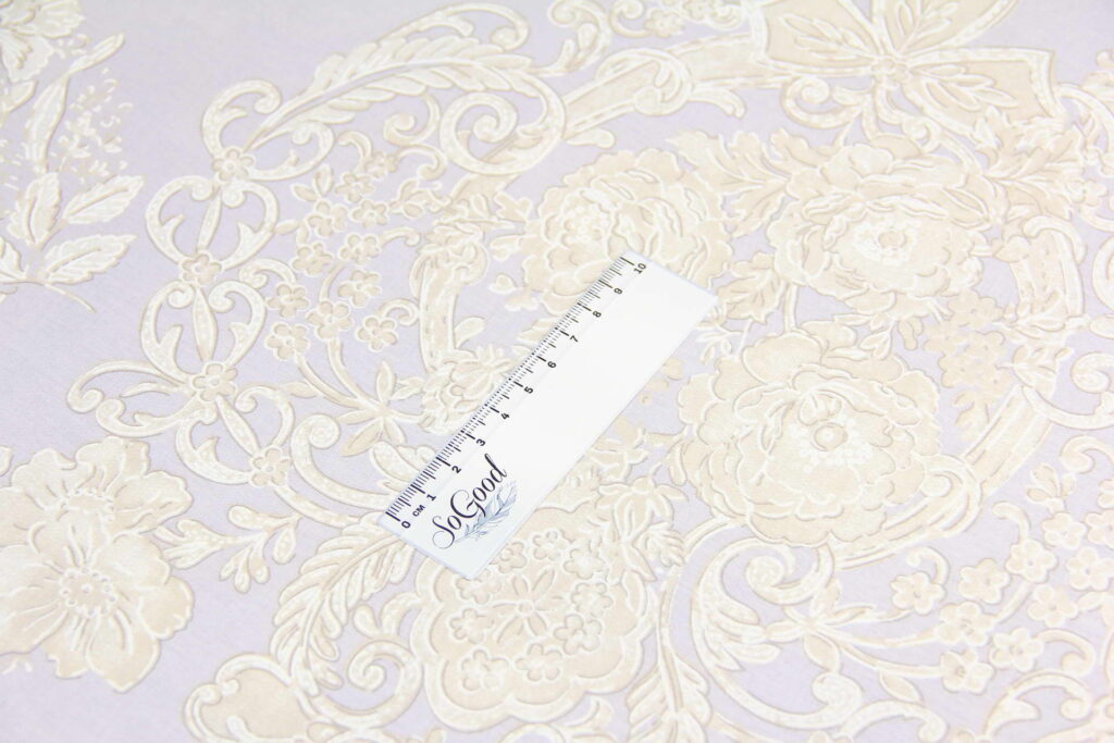 Ткань Ранфорс Красивый узор Сирень, Турция, ширина 240 см, плотность 135 г/м2