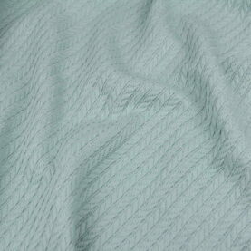 Ткань Пике Косичка Мятная, плотность 310 г/м2, ширина 240 см