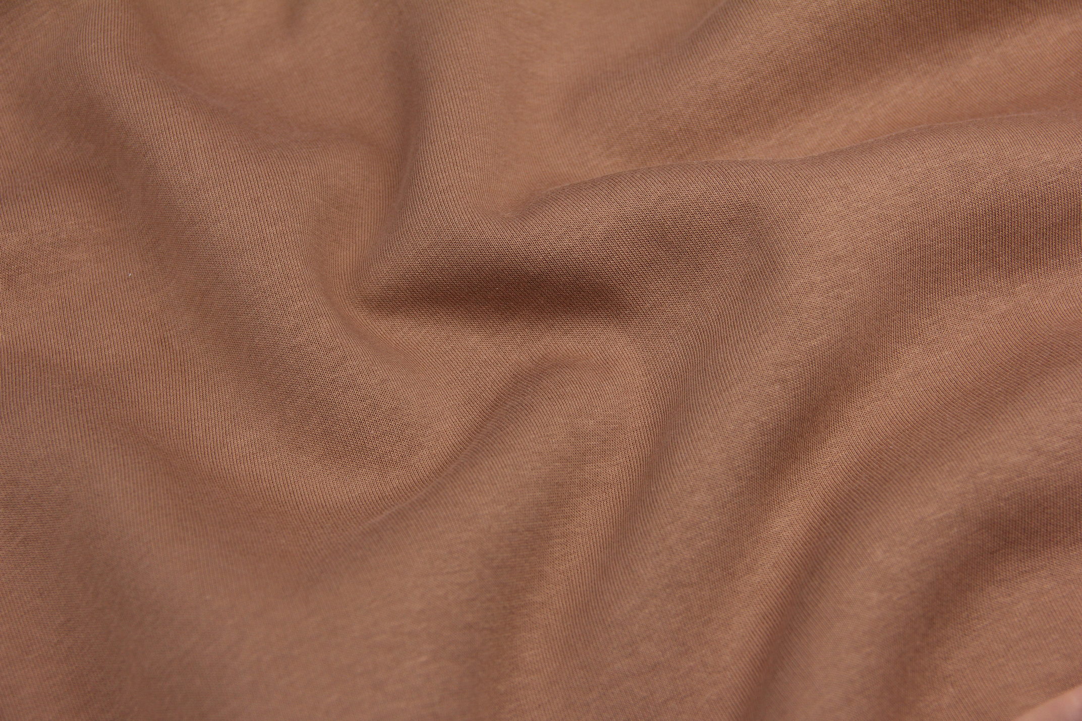 Ткань Футер трехнитка с начесом пенье Шоколад, Турция, ширина 185 см, плотность 300 г/м2