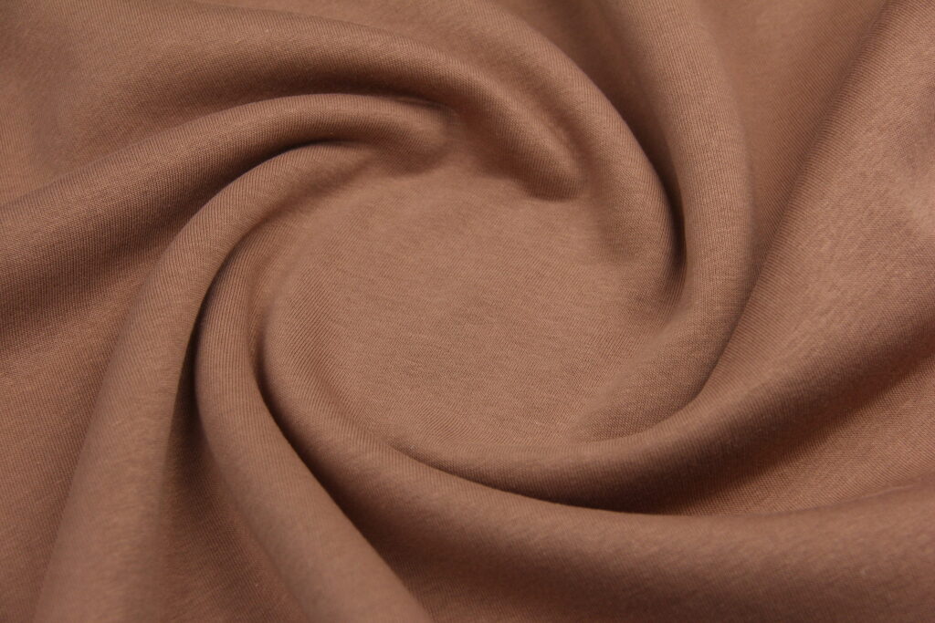 Ткань Футер трехнитка с начесом пенье Шоколад, Турция, ширина 185 см, плотность 300 г/м2