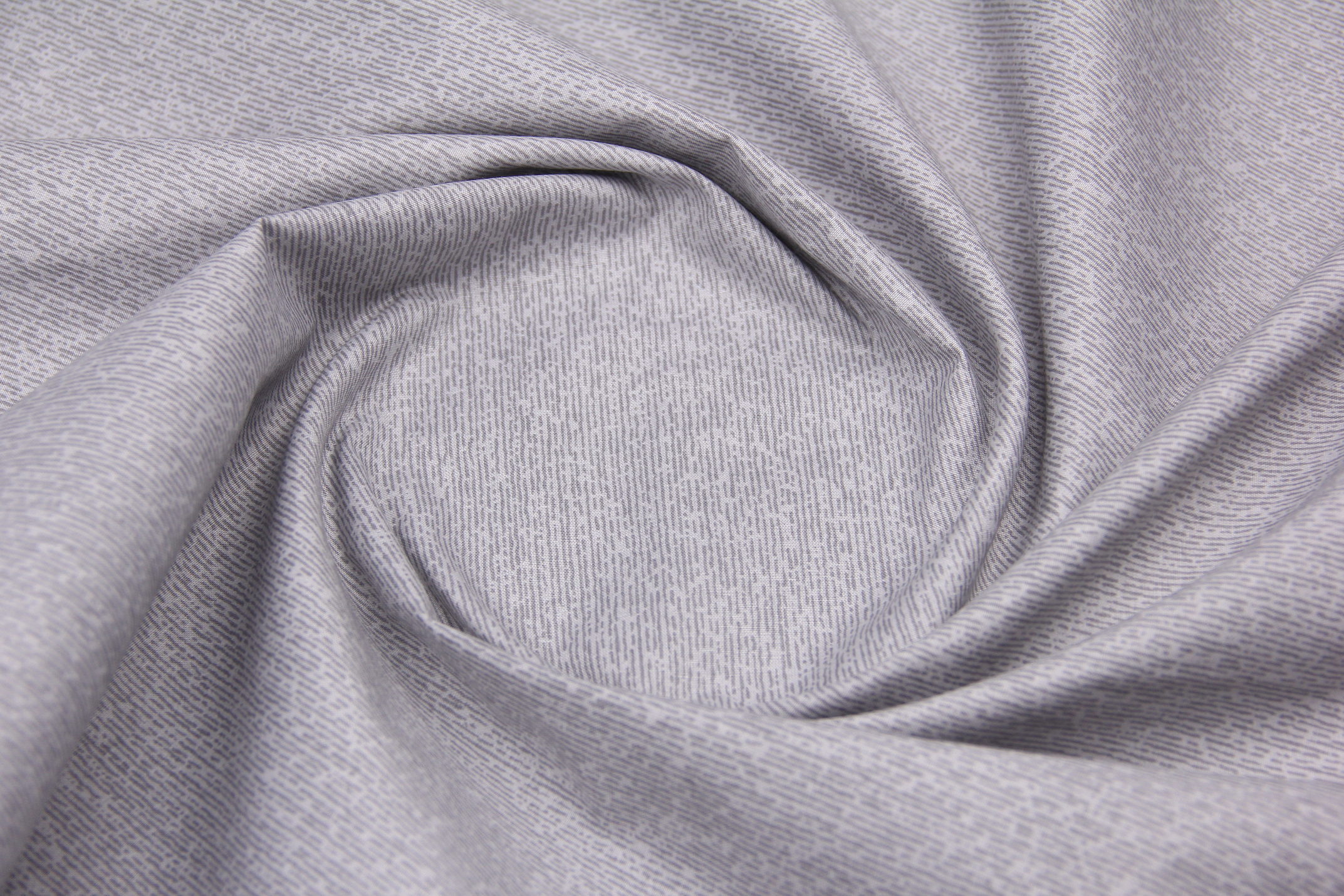 Ткань Ранфорс Штрих Серый, Турция, ширина 240 см, 70% хлопок 30% ПЭ