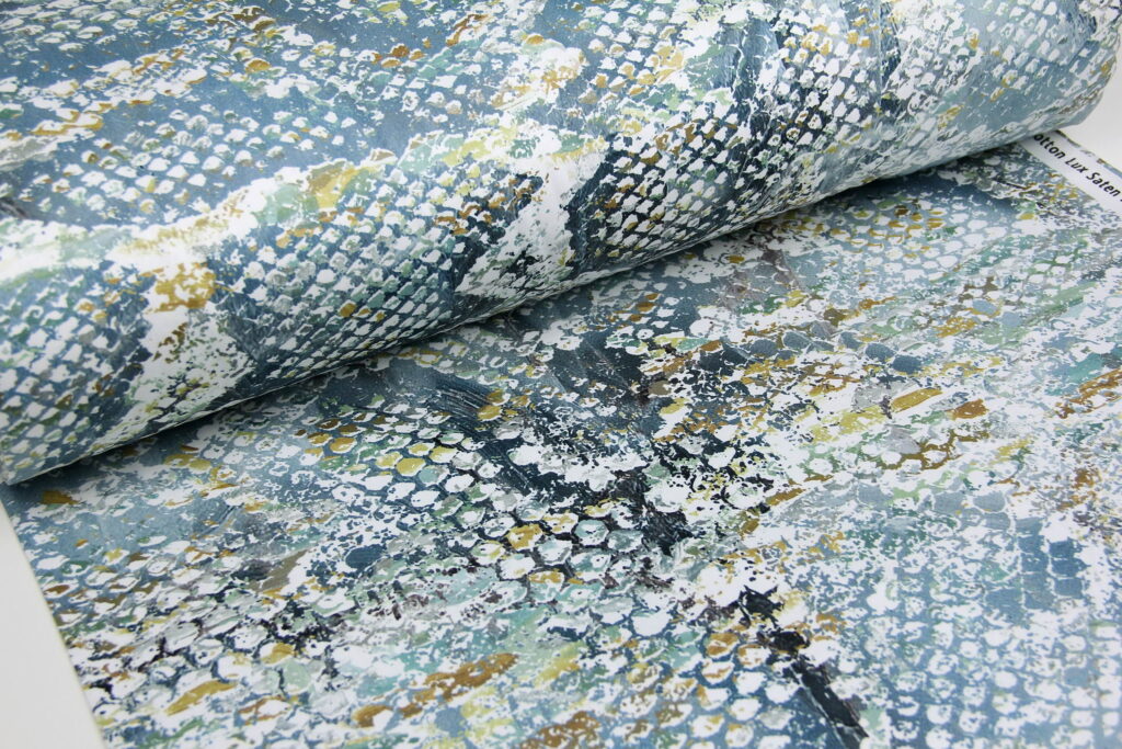 Ткань Сатин набивной Рептилия, Турция, ширина 240 см