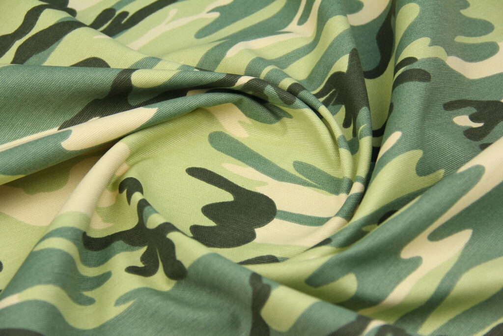 Ткань скатертная с тефлоновой пропиткой Камуфляж Зеленый