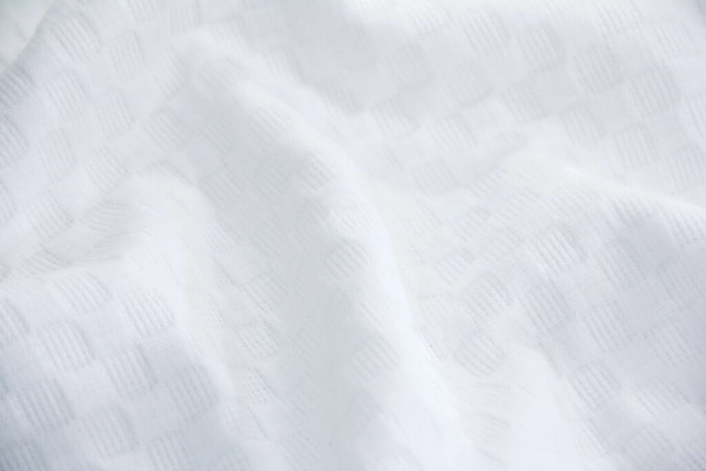 Ткань Пике Мозаика N Белый, Турция, ширина 235 см, плотность 240 г/м2