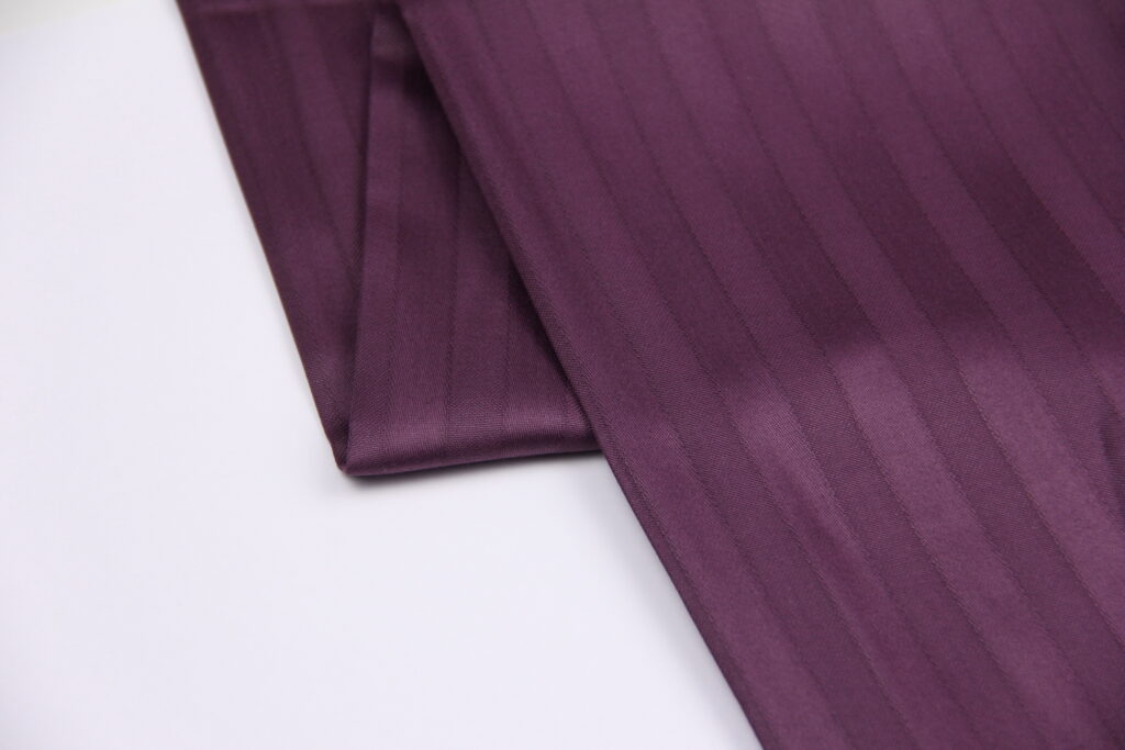 Ткань Страйп-сатин SSN29 Темно-фиолетовый, Турция, ширина 240см, плотность 130 г/м2