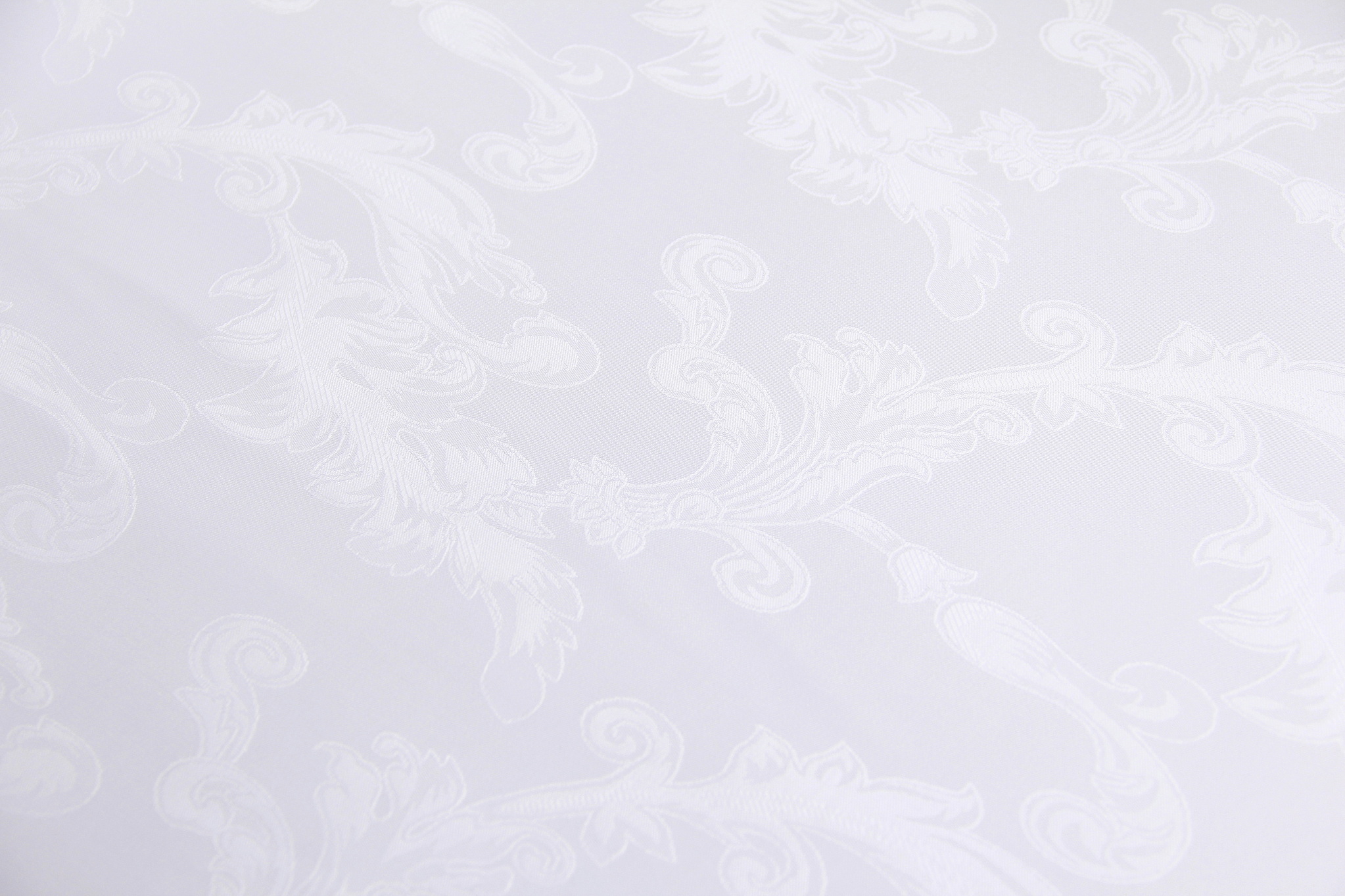 Ткань Сатин жаккард Рим Белый холодный, Турция, ширина 240 см, плотность 130 г/м2
