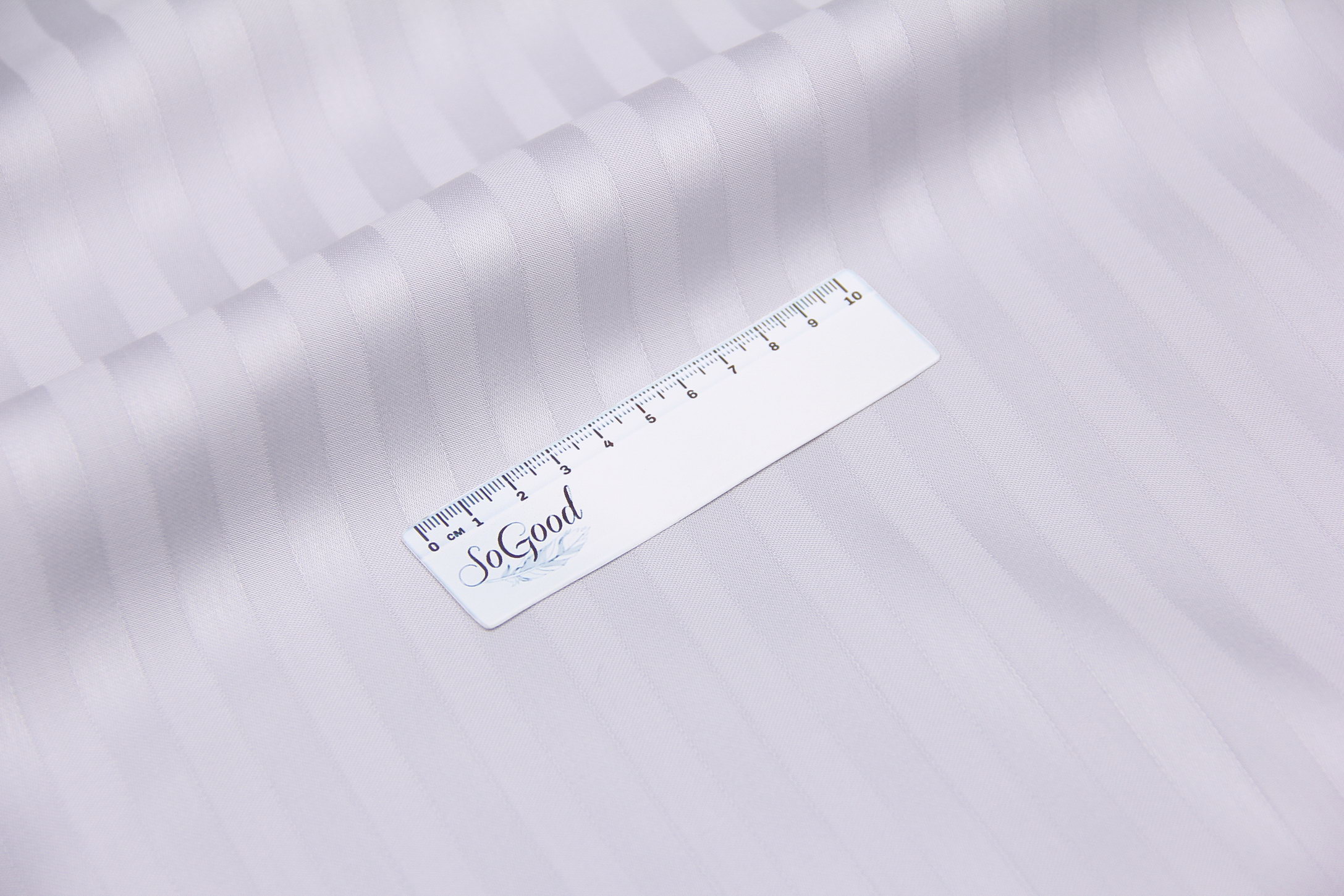 Ткань Страйп-сатин SSN9 Светло-серый, Турция, ширина 240см, плотность 130 г/м2