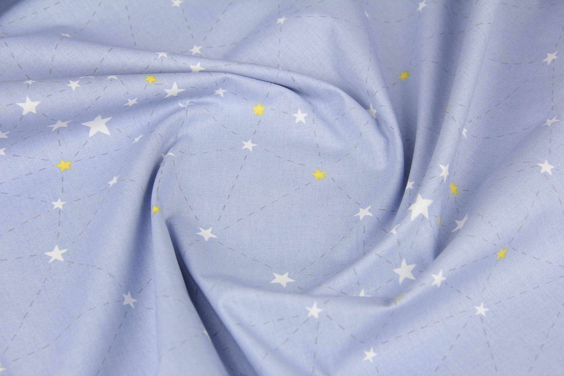 Ткань Ранфорс Созвездие на синем, Турция, ширина 240 см, плотность 135 г/м2