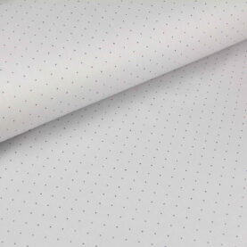 Ткань Ранфорс Точки Серый, Турция, ширина 240 см, плотность 135 г/м2