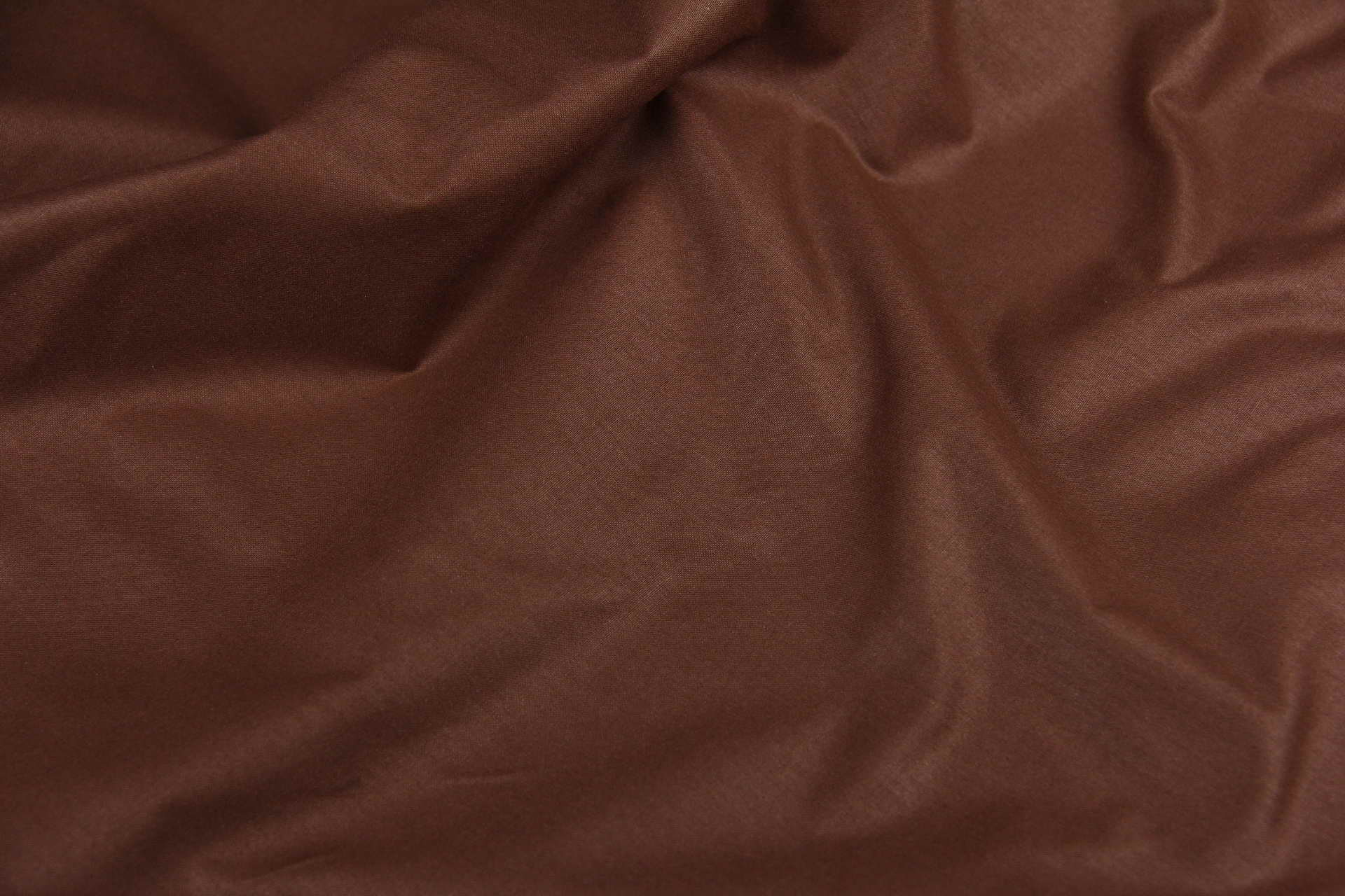 Ткань Поплин PN82 Темный шоколад, Турция, ширина 240 см, плотность 135 г/м2