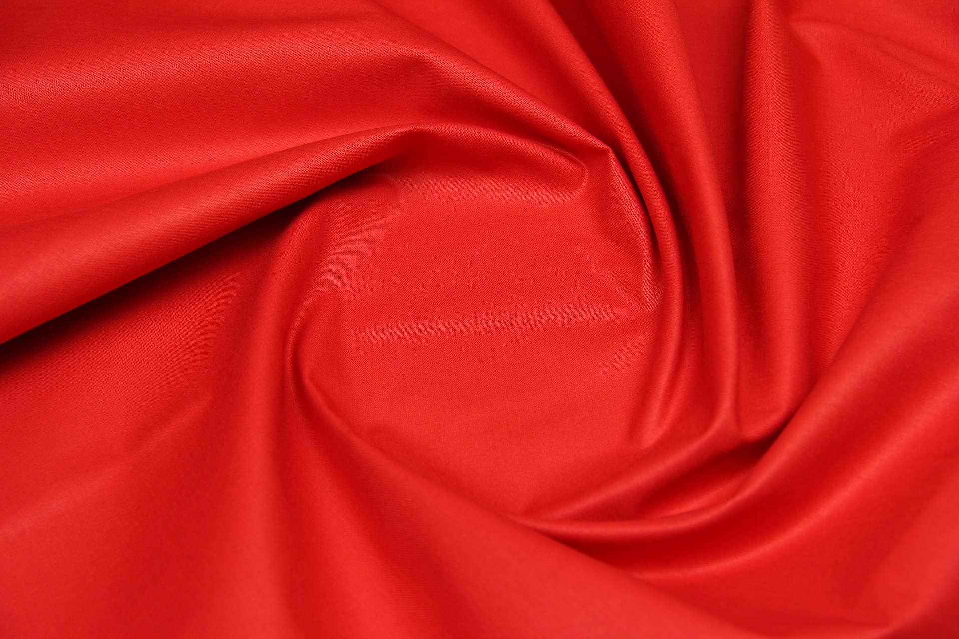 Ткань Поплин PN80 Красный, Турция, ширина 240 см, плотность 135 г/м2