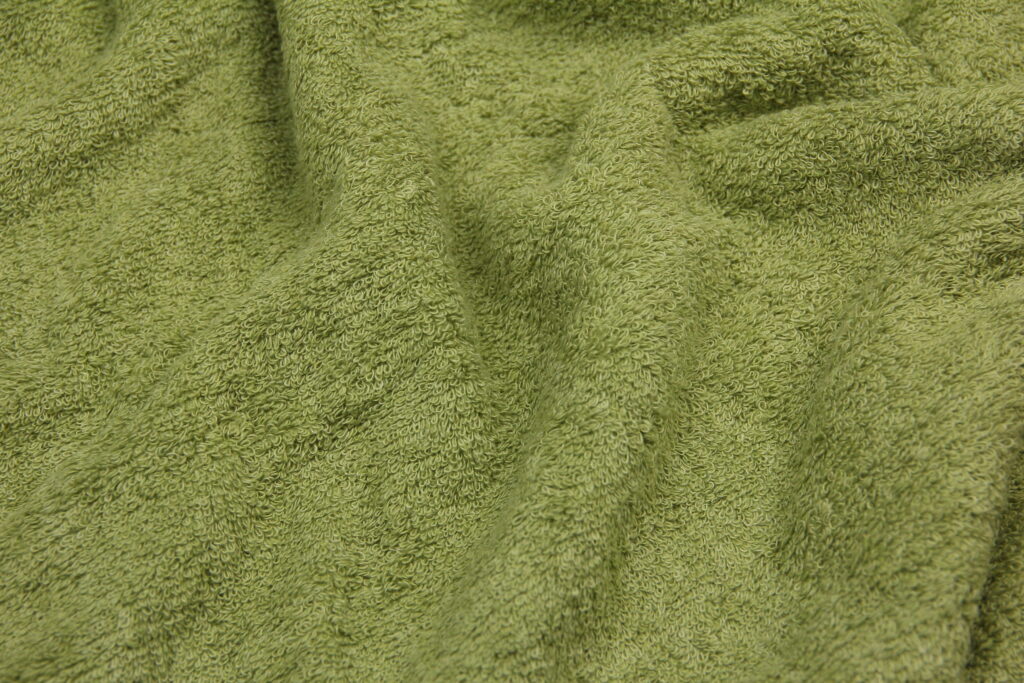 Махра двухсторонняя Оливково-зеленый, 100% Хлопок, ширина 160 см, плотность 400 г/м2