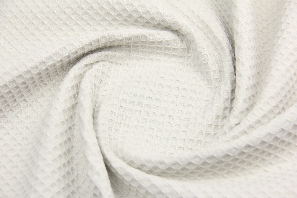 Ткань Вафельное полотно F Холодный беж, Турция, ширина 235 см, плотность 230 г/м2
