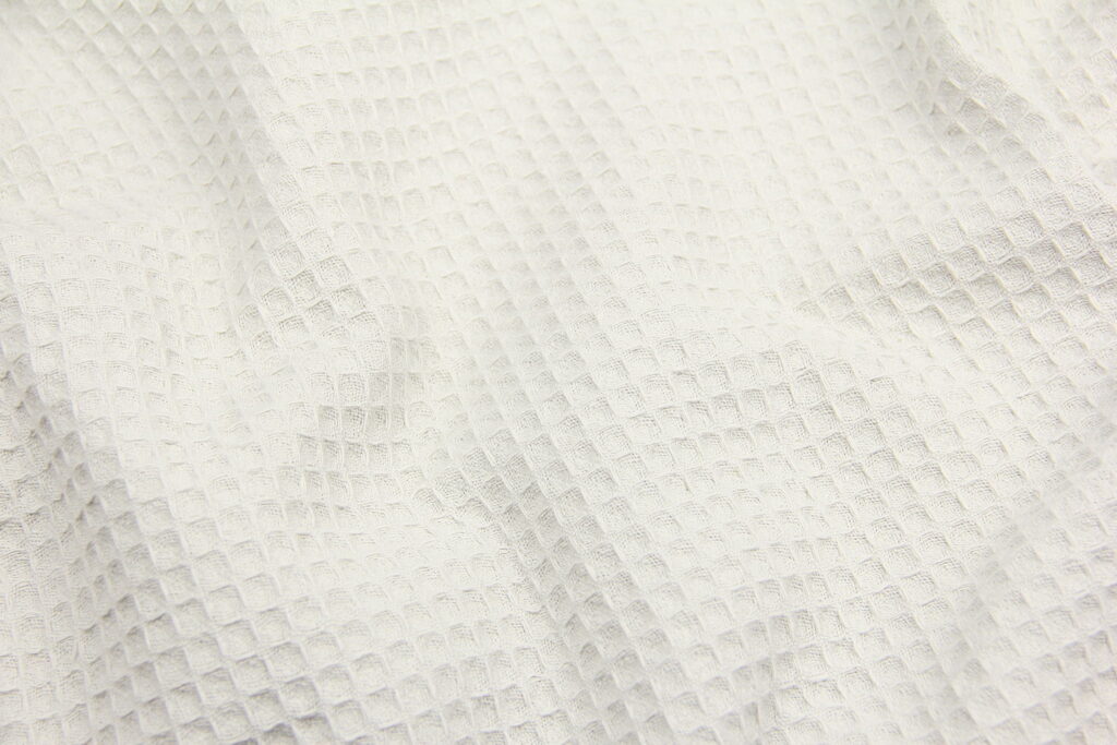 Ткань Вафельное полотно F Холодный беж, Турция, ширина 235 см, плотность 230 г/м2