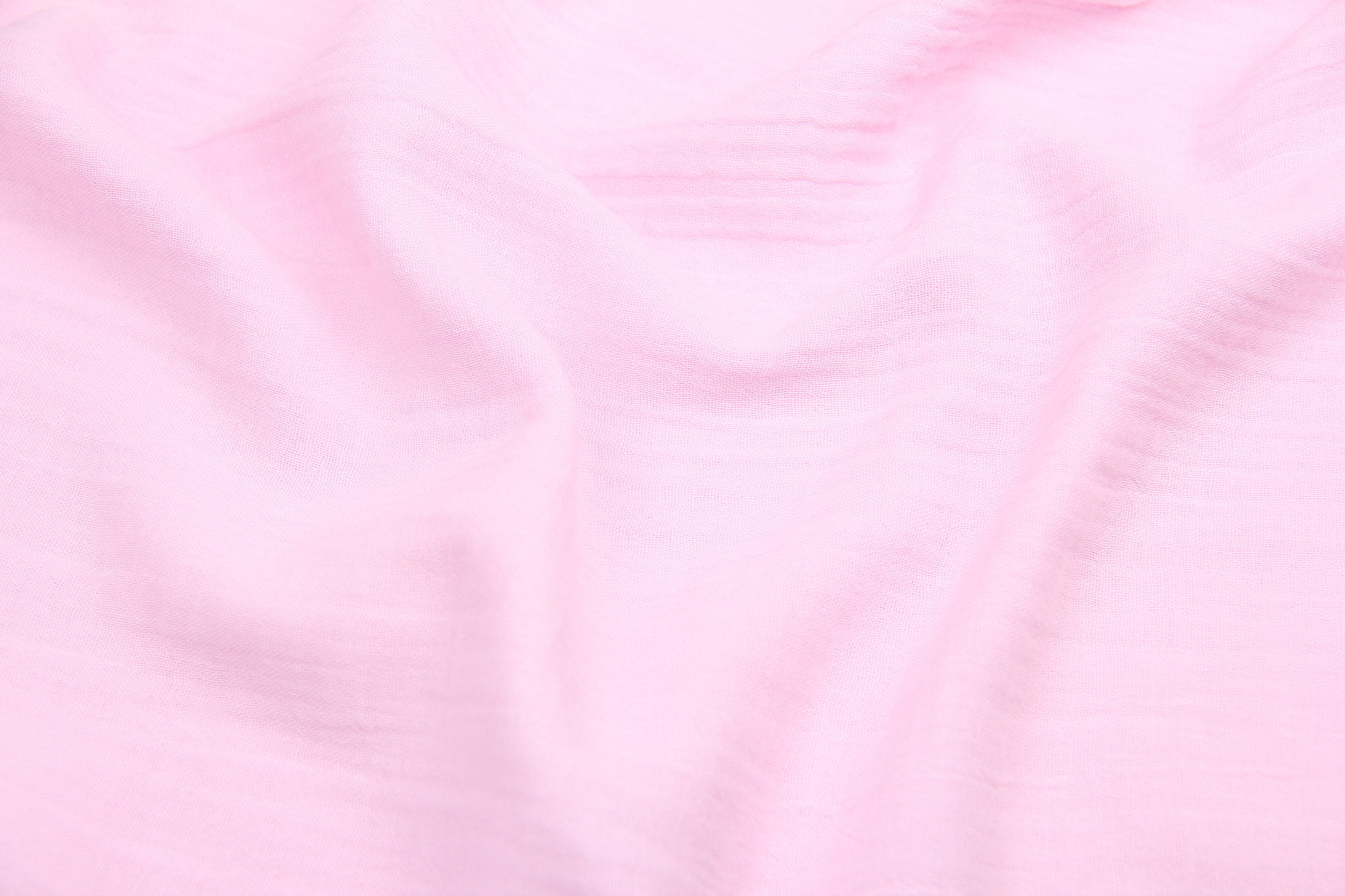 Ткань Муслин жатый двухслойный Розовый, Турция, плотность 120 г/м2, ширина 160 см