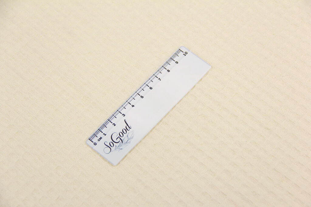 Ткань Вафельное полотно Крем, Турция, ширина 235 см, плотность 217 г/м2