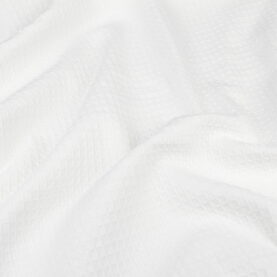 Ткань Вафельное полотно Белый, Турция, ширина 235 см, плотность 217 г/м2