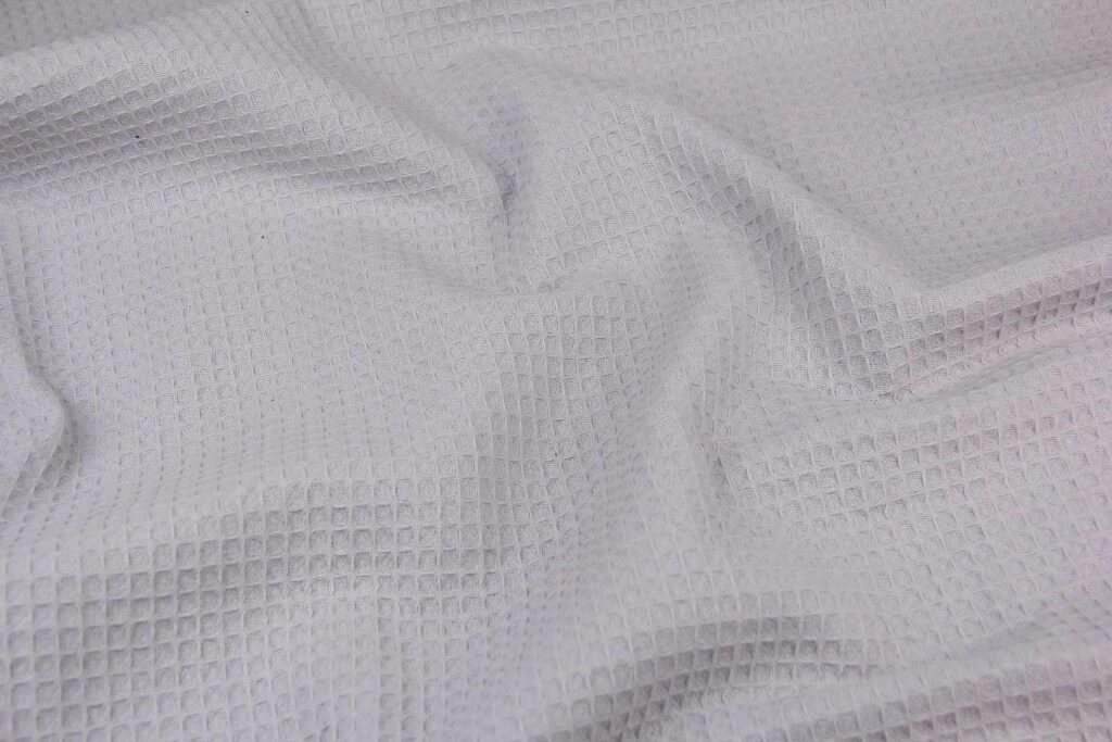 Ткань Вафельное полотно Серый, Турция, ширина 235 см, плотность 217 г/м2
