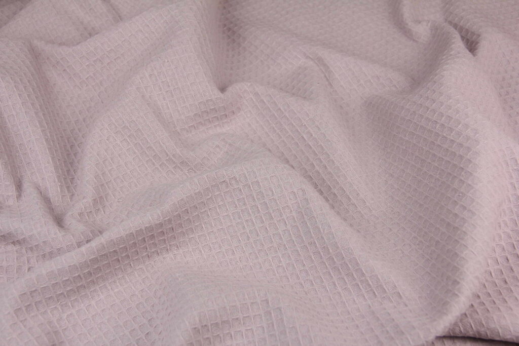 Ткань Вафельное полотно Ежевичный мусс, Турция, ширина 235 см, плотность 217 г/м2