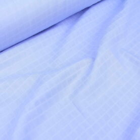 Ткань Муслин клеточка Голубой, Турция, плотность 120 г/м2, ширина 160 см