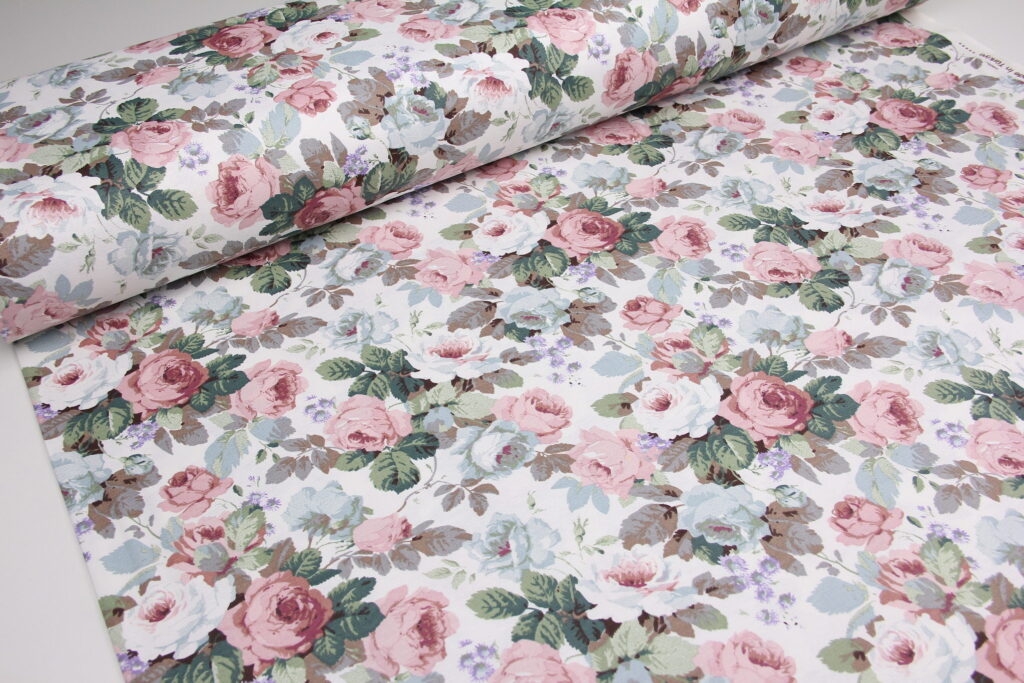Ткань скатертная с тефлоновой пропиткой Розовый рай