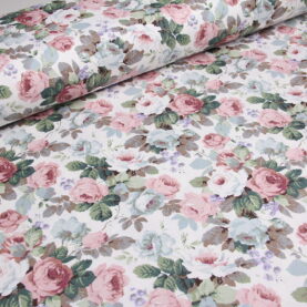 Ткань скатертная с тефлоновой пропиткой Розовый рай