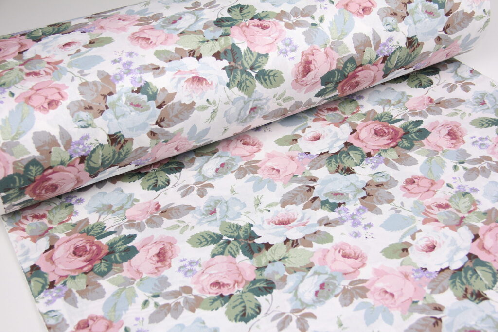 Ткань Ранфорс Розовый рай, Турция, ширина 240 см, плотность 135 г/м2