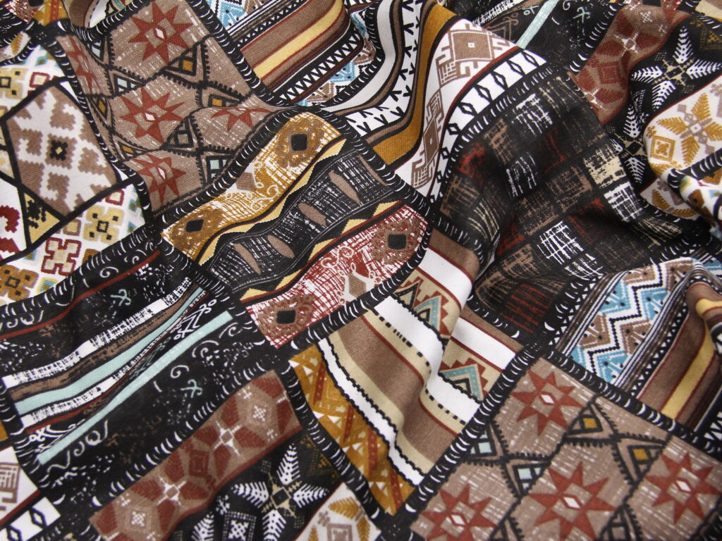 Ткань скатертная с тефлоновой пропиткой Буковина Коричневый