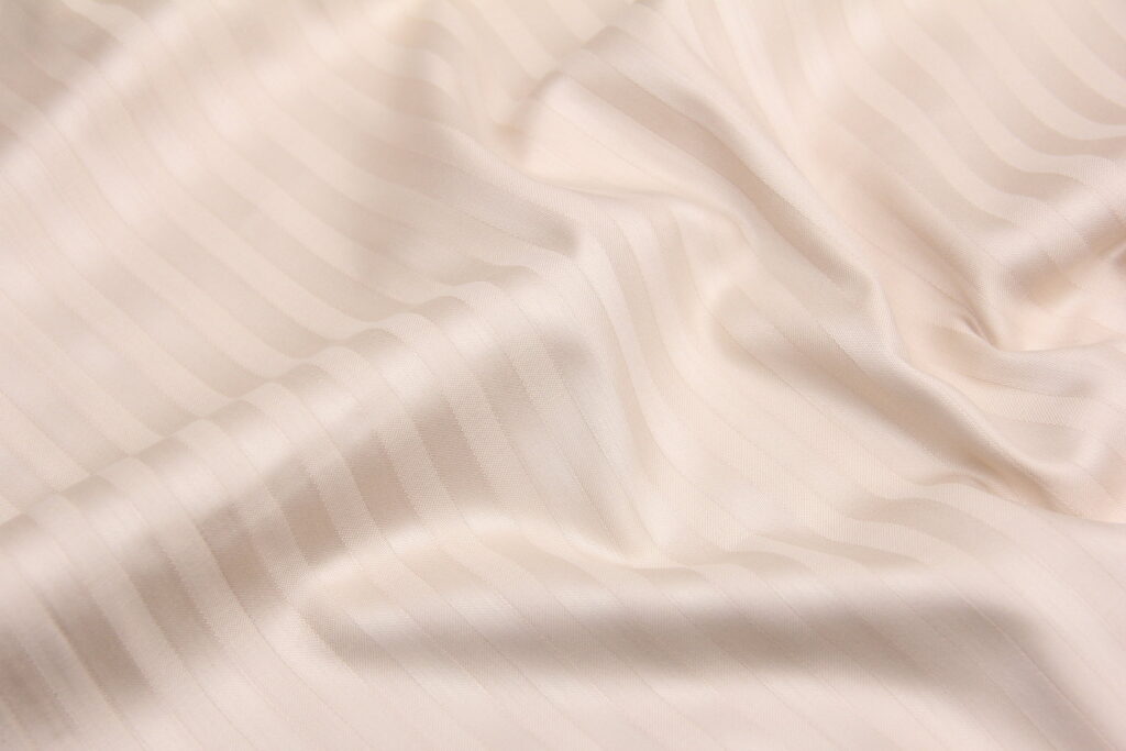 Ткань Страйп-сатин SSN7m Медовый, Турция, ширина 240см, плотность 130 г/м2
