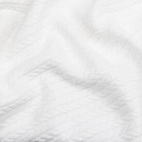 Ткань Пике Косичка Белая, плотность 310 г/м2, ширина 240 см