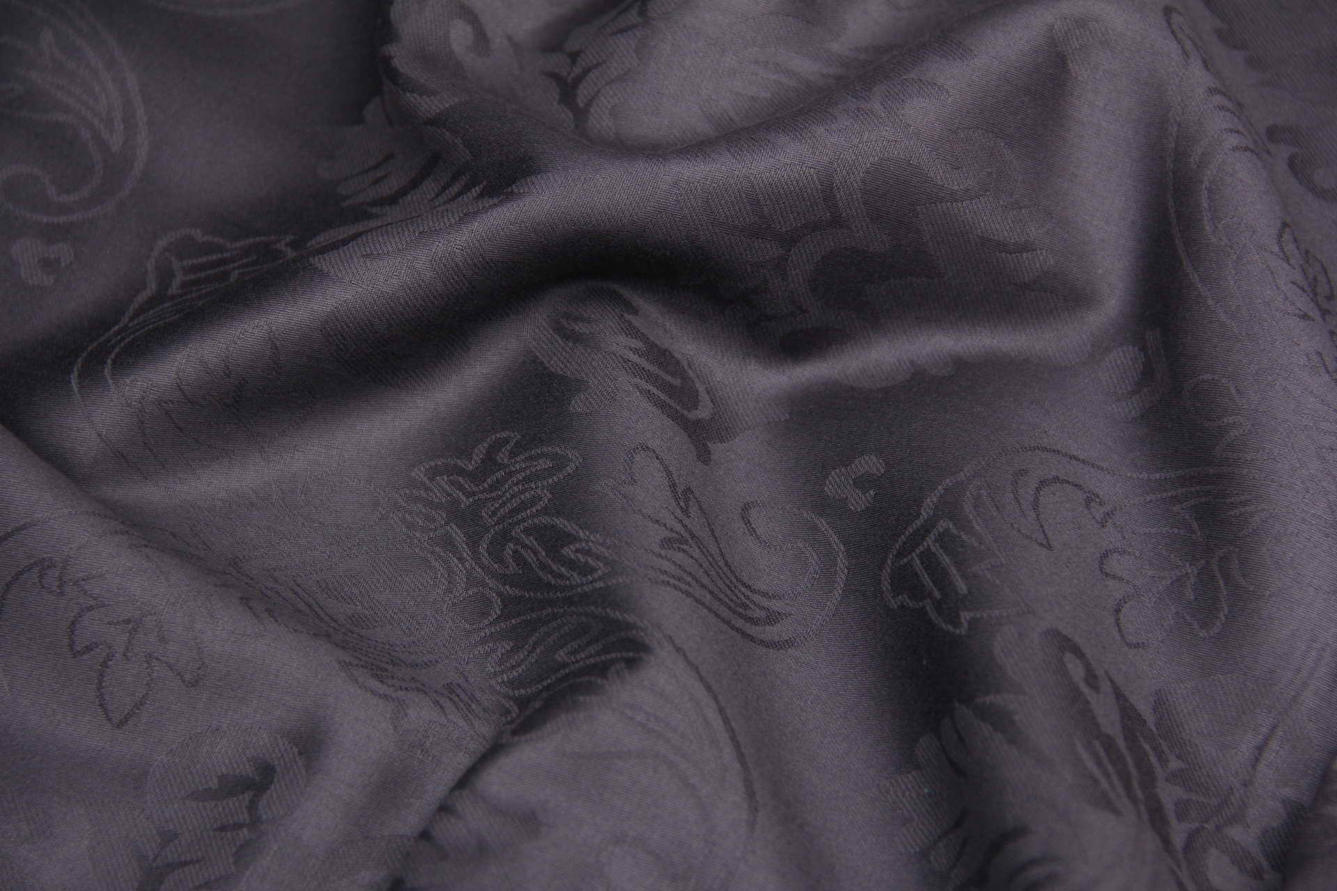 Ткань Сатин жаккард Флоренция Графит, Турция, ширина 240см, плотность 130 г/м2